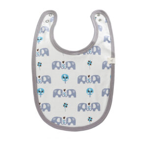 Bavețică din bumbac organic Fresk - Elefant Blue