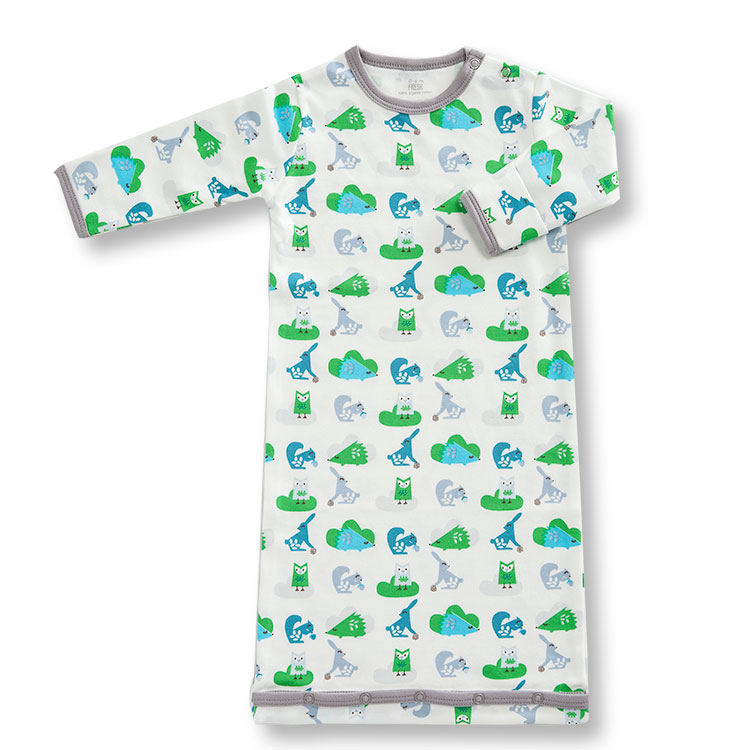 Sac de dormit din bumbac organic - Fresk Ekhorn Blue/Green Sac de dormit din bumbac organic - Fresk Ekhorn Blue/Green