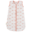 Sac de dormit din bumbac organic 100% cu exterior din muselină Fresk - Whale white mellow rose