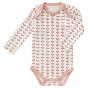 Body cu mânecă lungă, din bumbac organic Fresk - Leaves mellowrose