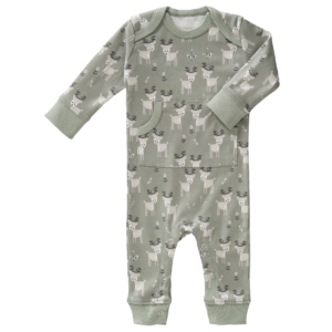Pijamale până la gleznă din bumbac organic Fresk - Deer forest green