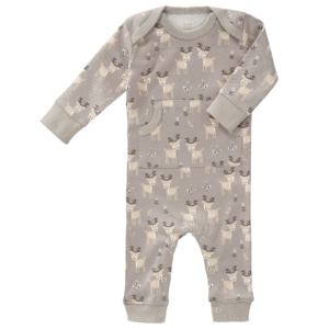 Pijamale până la gleznă din bumbac organic Fresk - Deer ash grey