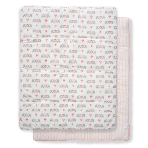 Pătură groasă din bumbac organic Fresk - Elefant pink
