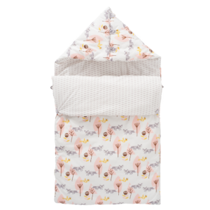 Sac de dormit gros din bumbac organic Fresk - Fox pink