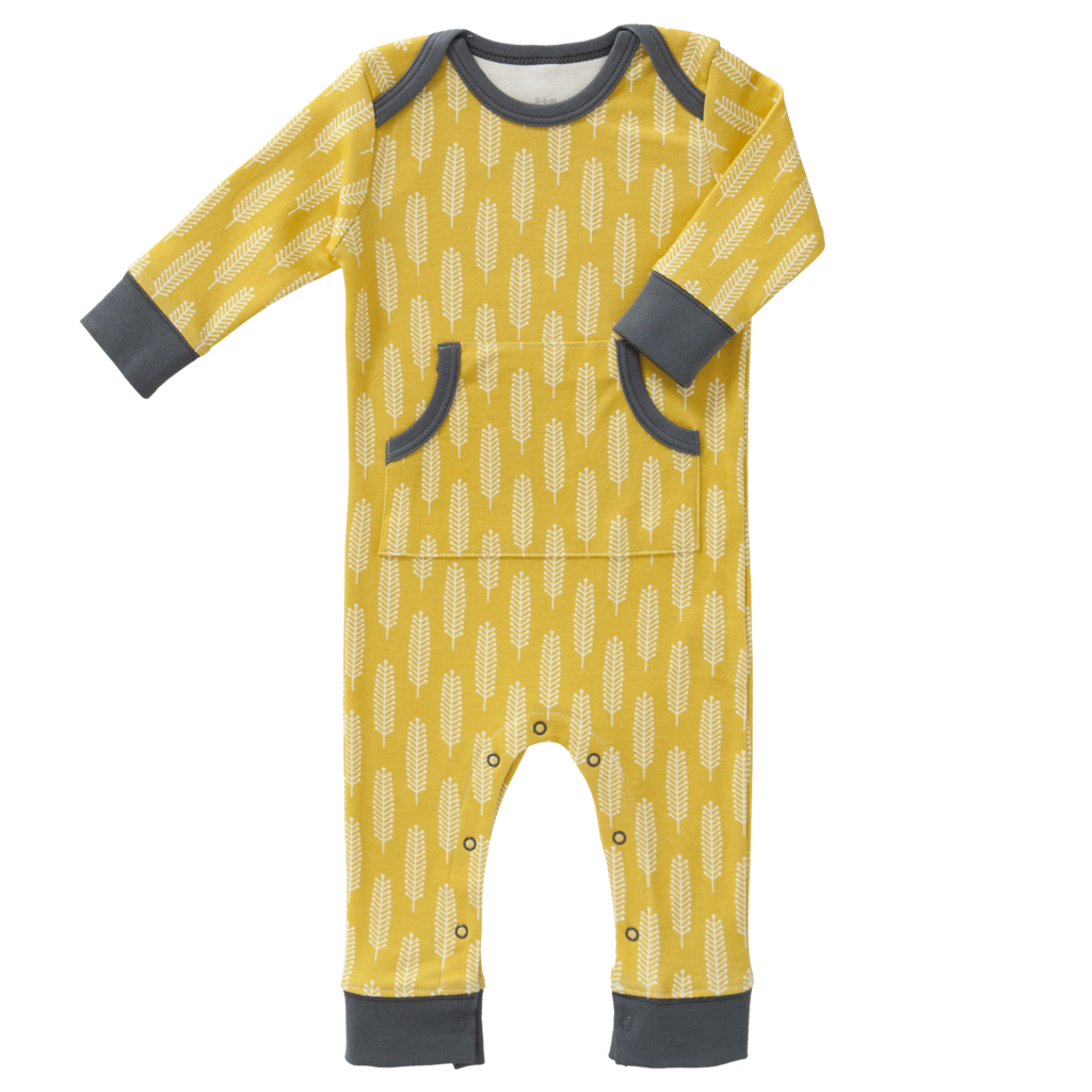 Pijamale până la gleznă, din bumbac organic Fresk - Havre Mustard Pijamale până la gleznă, din bumbac organic Fresk - Havre Mustard