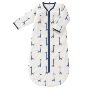 Sac de dormit căptușit cu mâneci detașabile - Fresk - Giraf indigo blue