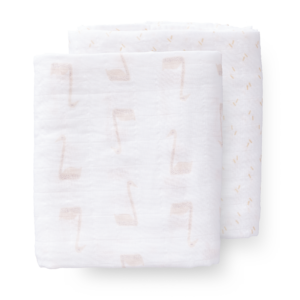Set păturici de muselină pentru înfășat - Fresk - Swan pale peach