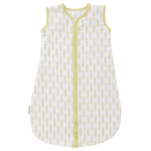 Sac de dormit din bumbac organic 100% cu exterior din muselină - Havre vintage yellow