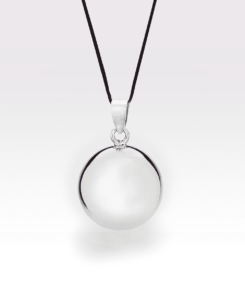 Bola Glossy Rodiu (șnur negru)